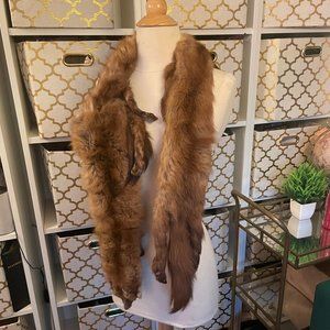 Luxury Lady Whole Natural Red Fox Scarf Whole Fox Scarf